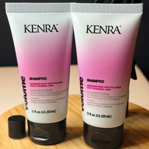 KENRA • Volume Shampoo • Increase Body Fine/Normal Hair 1.7 oz 2xTravel Size New